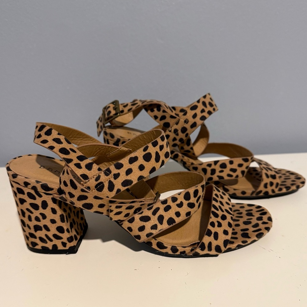 BAMBOO Leopard Print Heels